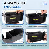 Hikeen Boat Caddy Organizer, Boat Cup Holder, Multifunctional Boat Organizer Universal Fit for Boat, Kayak, Pontoon, Bass Boat, Jon Boat - Fishing Tool Holder, Boat Fishing Cabin Storage (2Pack)