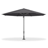 PURPLE LEAF Commercial Market Table Umbrella 13 FT Semi Auto Lift, Grey