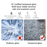 Urinal Divider Privacy Screen,Durable Tempered Glass Urinal Dividers with Stainless Steel Frame – Waterproof Privacy Screens for Men's Restrooms