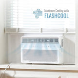 Keystone 10,000 BTU Window Mounted Inverter Air Conditioner with Quiet, High Efficiency Operation and Remote, Window AC Unit for Apartment, Living Room, Bedroom, Medium Rooms up to 450-Sq. Ft.