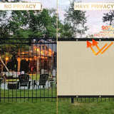 Privacy Fence Screen 4' x 50' Heavy Duty Fencing Cover Mesh Windscreen Cloth for Outdoor