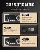 Key Cabinet with Combination Lock Resettable Black Digital Security Storage Box Steel Key Organizer with Colorful Key