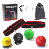 Boxing Reflex Ball, Suitable for Children and Adults, Boxing Equipment Punching Ball, enhances Eye responsiveness and Strengthens Hand Eye Coordination.（4 Boxing Balls, 2 Headbands） (4 Balls) MD DC PRINT INC