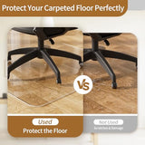 Office Chair Mat for Hard Floors 36 x 48 Inch, Clear Plastic Floor Protector for Rolling Desk & Computer Chairs