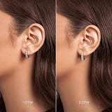 Privosa - Lab Grown Diamond Hoop Earrings