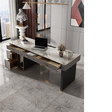 TRABVVIJSC L Shaped Desk Desk Minimalist Luxury Desktop Computer Home Study
