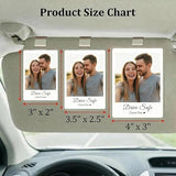 CHENGXINXINXI Custom Acrylic car Sun Visor Photo Holder with Personalized Text and Photos. A Stylish car Interior Accessory and Thoughtful Gift Option.