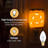 Simba Lighting C7 7W Replacement Bulb E12 Candelabra Base, 2700K, 6 Pack
