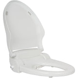 ALPHA BIDET JX2 Elongated Bidet Toilet Seat, White, Endless Warm Water, *NEW* Bowl Mist, LED Light, Quiet Operation, Wireless Remote, Stainless Steel Nozzle, Sittable Lid, 3 Year Warranty