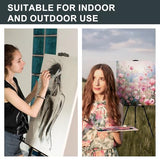 4 Pack Art Painting Display Easel Stands,Portable Adjustable Aluminum Metal Tripod Artist Canvases Height
