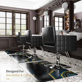 Thick Salon Mats for Hair Stylist Anti Fatigue, Barber Floor Mat with Square Base