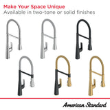 American Standard Aspirations Semi-Pro Kitchen Faucet 1.8 GPM, Brushed Gold