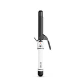 HOT TOOLS Pro Artist Nano Ceramic 1 Inch Curling Iron, Dual Voltage Curling Wand, For Bouncy Curls, Black/White