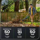 Greenworks 60V 700 CFM Brushless Leaf Blower, 5.0 Ah Battery and Rapid Charger