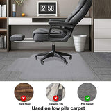 New Chair Mat for Carpet Floor Low Pile Office and Home Use Thick and Sturdy Transparent Desk Chair mat for Carpets Size 36" X 48" with Lip