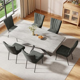ZckyCine 6-Piece Extendable Dining Table Set