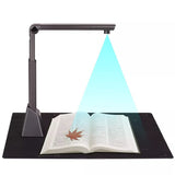 QERTYHJK Portable A3 Adjustable High Speed Book Image Document Camera Scanner 8 Mega-Pixel Max with OCR Function LED Light