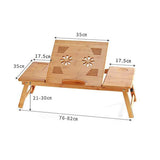 ONMYJFD Laptop Bed Table Lap Desk, Portable Bed Tray Table for Couch and Sofa, Breakfast Tray Dining Table