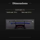 Orchid Katana, 1045 Carbon Steel Hand Forged Full Tang Japanese Sword