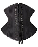 SHAPERX Women Waist Training Corsets Double Steel Boned Heavy Duty Long Torso Body Shaper, SZ1793-Black-2XL