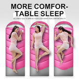TANSTRIDER Sleeping Bags for Adults Warm Weather,3-4 Season 3lb Lightweight Sleeping Bag for Kids Girls Boys with Compression Sack,Camping Essentials Gear, Hiking,Travel,Backpacking,Outdoor & Indoor
