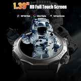 Military Smart Watches for Men(Answer/Make Calls), 1.39"HD Fitness Watch, 24/7 Heart Rate Sleep Monitor, Smart Watch for Men 110+ Sport Modes, 30Day, IP68 Waterproof Smartwatch for Android iOS