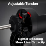 Fishafy Motorized Fishing Line Winder with Adjustable Tension Brake - Muti-Speed Electric Line Spooler for Fishing Reels, Fishing Gifts Designed Specifically for Fish Enthusiasts