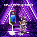 Aookely Oval Magic Mirror Photo Booth Machine with Instant Printer, 21.5inch
