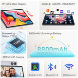 Android 16 Tablet with Keyboard, 11 Inch Tablet with Octa-Core & Gemini AI