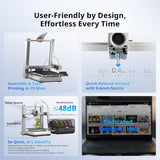 Anycubic Kobra 4 Combo FDM 3D Printer, 65℃ Active Drying with ACE 2 Pro
