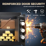 ANBEGE Biometric Safe Box, 0.8 Cu Ft Fingerprint Safe with Keypad & Key Access, Hidden Security Safe for Cash, Jewelry, Documents & Valuables, Home, Office, College Dorm