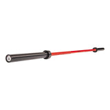 Fitvids 7ft Olympic Barbell 45LBS for Weightlifting and Powerlifting, 2 Inch Strength Training Bar with Needle Bearings, Red