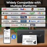 Wireless 4x6 Shipping Label Printer for Shipping Packages, Support Android, iPhone and Windows, Widely Used for Amazon