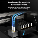 RAINBOWDGT A3 UV Printer, White Ink Circulation, Bottle Holder & Stickers