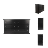 Signature Design by Ashley Maribel Classic 6 Drawer Dresser, Black