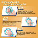 Hand Grip Strengthener, Finger exerciser, Grip Strength Trainer (6 PCS),NEW MATERIAL,Forearm grip workout, Finger Stretcher, Relieve Wrist Pain, Carpal tunnel. (Finger exerciser)
