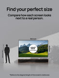 AWOL VISION 135-inch Projector Screen Fixed Frame, 1.3 dB Peak Gain, The Perfect Combo with LTV-2500, 80% Picture Quality Improved, 4K / 8K Ultra HD, Active 3D Wall Mount Projector Screen, MW-135