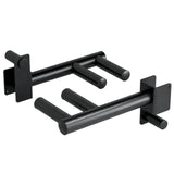Yes4All 350 LBS Capacity - Dip Bars for 2x2 with 1" Hole Power Cage, Squat Rack Attachments - Narrow and Wide Grip Handles Dip Attachment for Dips, Pull Up, Push-up (Black) Yes4All
