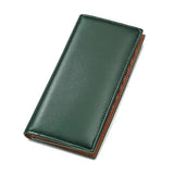 FMURY Genuine Leather Long Wallet Unisex Card Holder