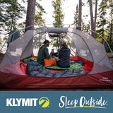 KLYMIT Static V Lightweight Inflatable Sleeping Pad | Comfortable, Lightweight, Easy to Inflate Portable Air Bed Mattress for Camping, Backpacking and Hiking — Orange