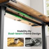 L-Shaped Standing Desk - 63 Inch Adjustable Corner Standing Desk with Flexible Monitor Stand