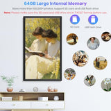 64GB 32" Large Digital Picture Frame, Uhale WiFi Electronic Photo Frames with 1920 x 1080 FHD IPS Screen
