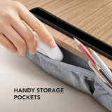 Laptop Lap Desk - Portable Lap Desk with Pillow Cushion, Fits up to 15.6 inch Laptop