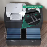 Wide Steel Storage Cabinet Commercial Drawer for Legal/Letter/A4 Size Files Assembly Required