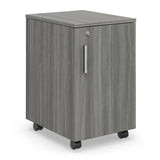 NBF Mobile File Cabinet Office Storage Pedestal with Locking Drawer, Walnut
