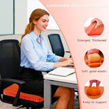 Wiesumirt Innovative Gel Seat Cushion for Long Sitting, Large and Thick, Seat Cushion for Back, Sciatica (Orange)