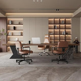 AQWASYUTER Office Computer Desk 180cm Wooden Retro Office Furniture
