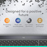 Logitech Signature Slim Solar+ Wireless Bluetooth Keyboard K980 for Mac, Solar and Artificial Light Powered