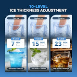 Tehanld Commercial Ice Maker, 200LBS/24H Ice Maker for Home, Rest, Bar