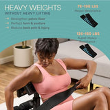 Lifepro Hip Thrust Machine – Adjustable Glutes Workout Equipment for Home – GluteBlast Foldable Booty Builder, Sissy Squat Machine